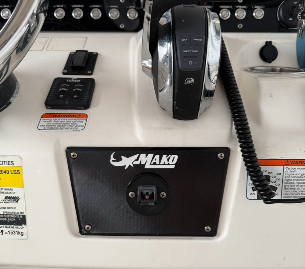 2020 MAKO 236CC Watercraft Boat Kill Switch Panel Cover (Custom Designed)