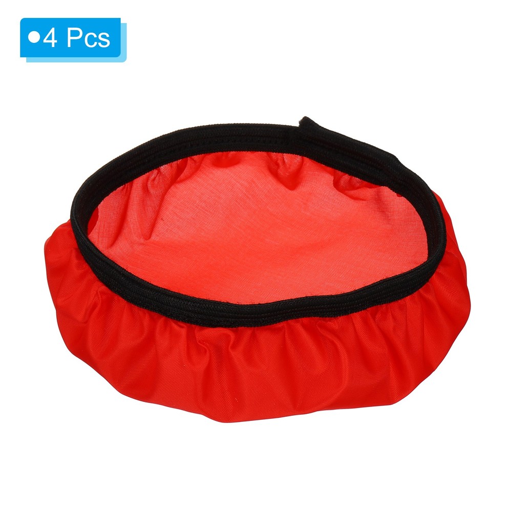 7" 18cm soft diffuser lamp cover, 4pcs fabric diffuser, red
