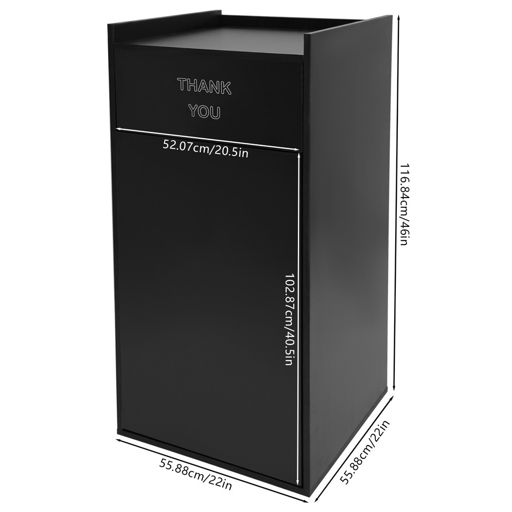 Eco-Friendly Commercial Trash Can - Modern Design for Public Spaces