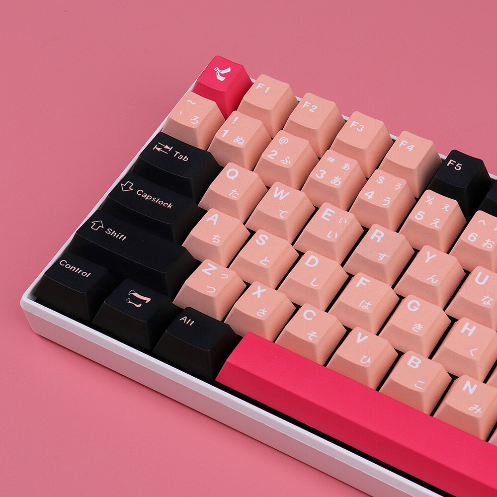 Devil Killer 130 Key PBT Keycap Set - Cherry colored Mechanical Keyboard