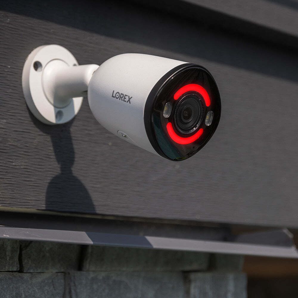 Lorex 4K+12MP Outdoor Security Camera System with 2 IP Wired Bullet Camera