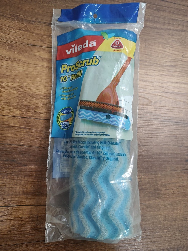 O-Cedar ProScrub Roller Mop Refill Wave Sponge Sealed Discontinued NOS A17