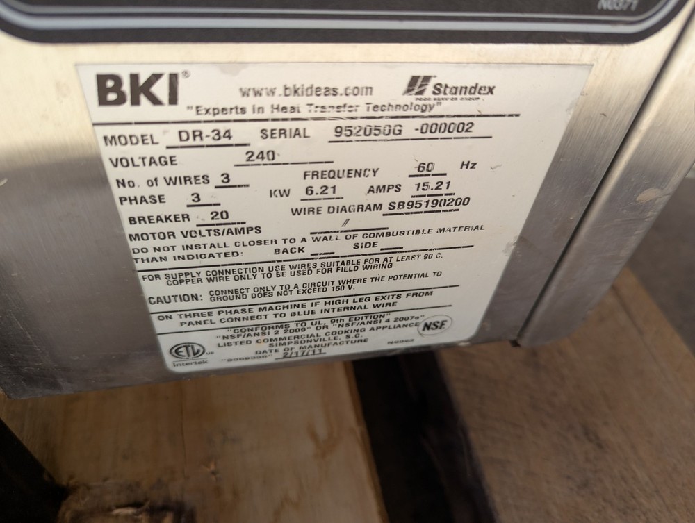 Bki Dr-34 Oven