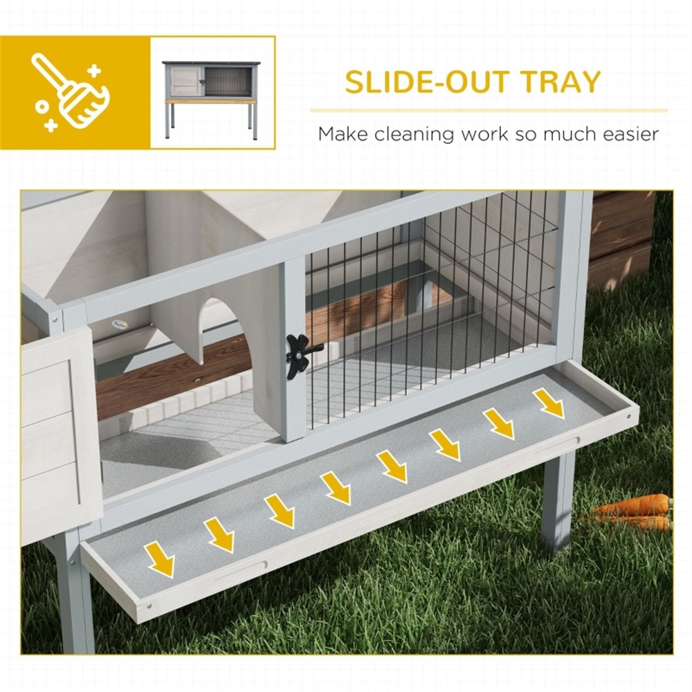 Raised Design Wooden Rabbit Cage Rabbit Hutch