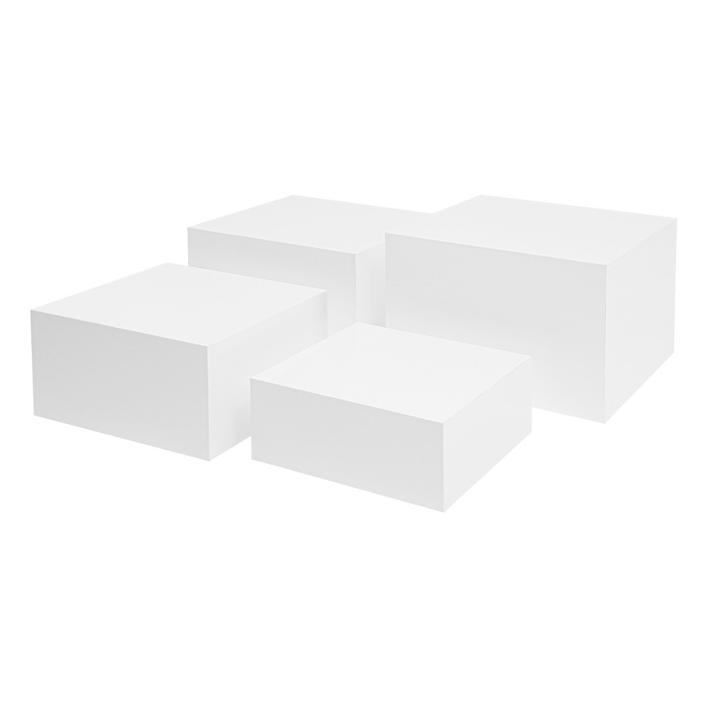 4pcs Cupcake Display Stand Acrylic Buffet Riser Multi-purpose Nesting Stand