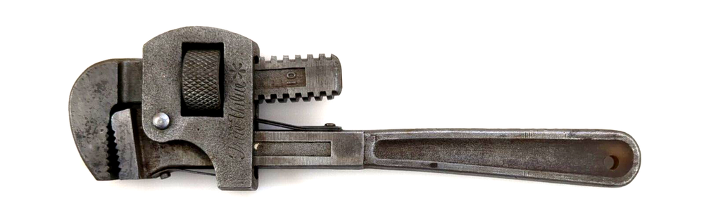 Vintage True Value Pipe Monkey Wrench Hand Tool Adjustable 10"