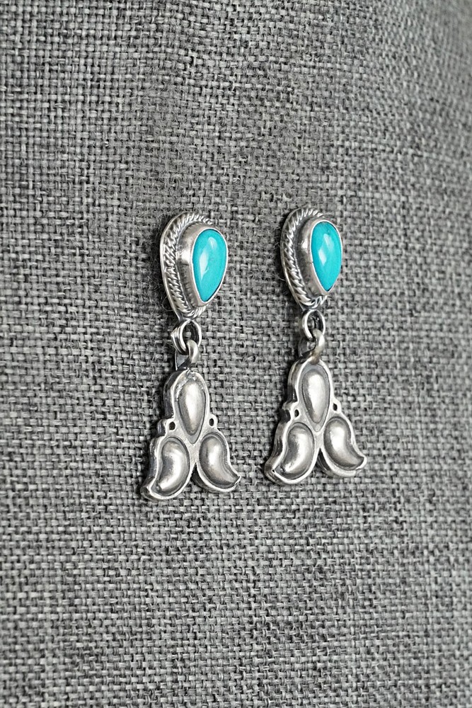 Turquoise & Sterling Silver Earrings - Sharon McCarthy