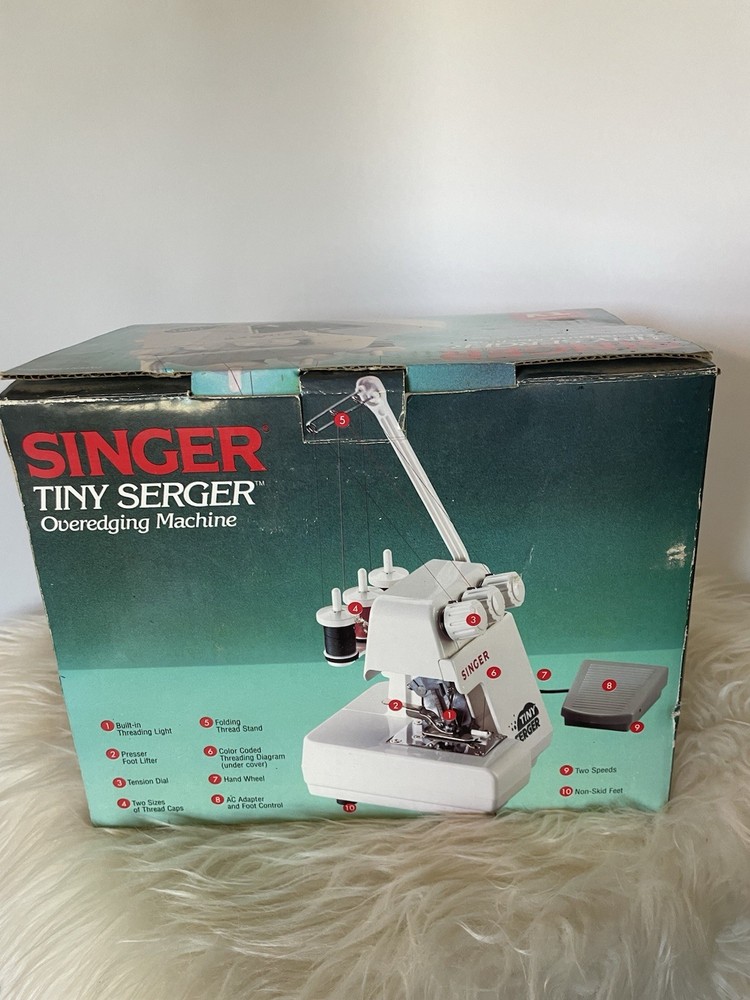 Singer Tiny Serger Electric Overedging Machine Sewing TS380A Tested Working