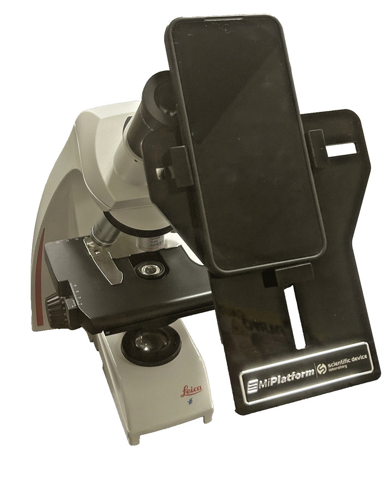 MiPlatform Scientific Microscope Phone Adapter Holder Picture Lab Flick Open Box