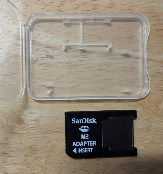 SanDisk M2 Adapter with Case.