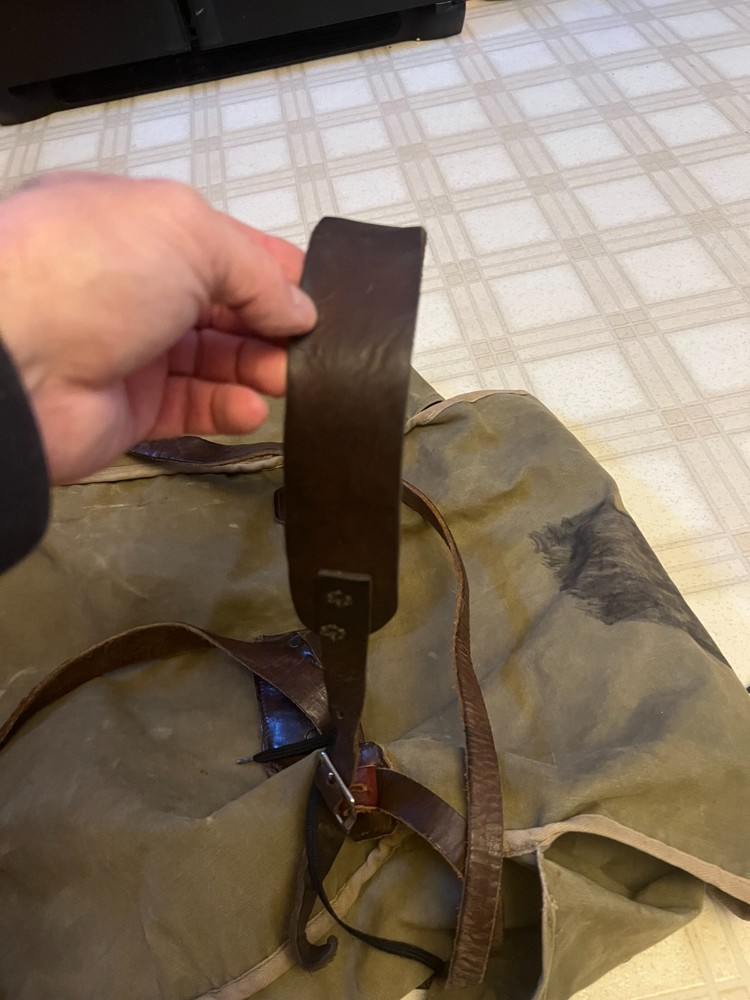 vintage Woods Canada canvas rucksack