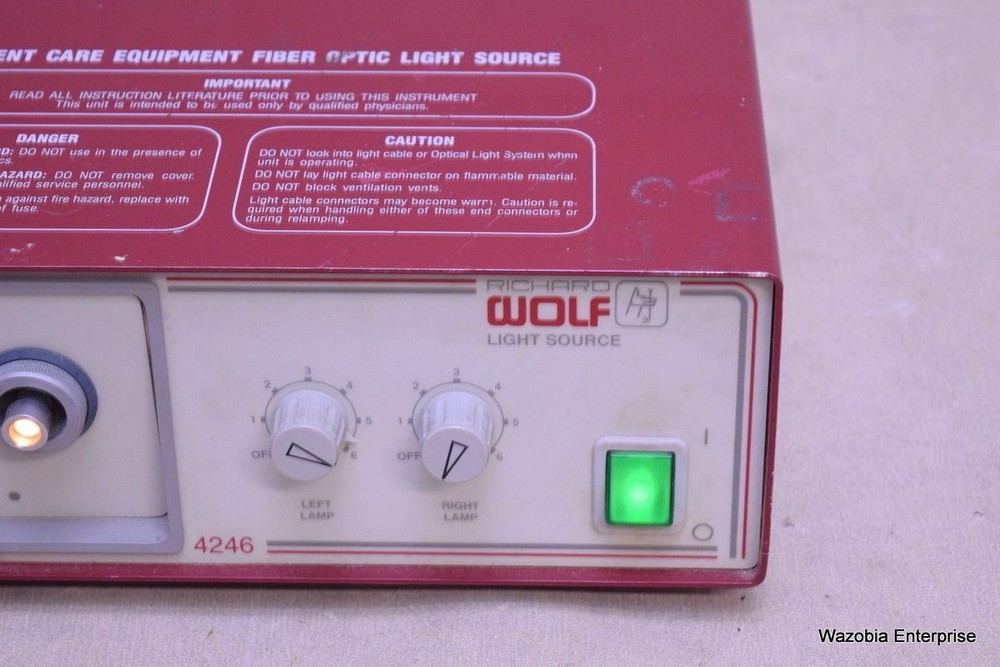 RICHARD WOLF FIBER OPTIC LIGHT SOURCE 4246 4246.001