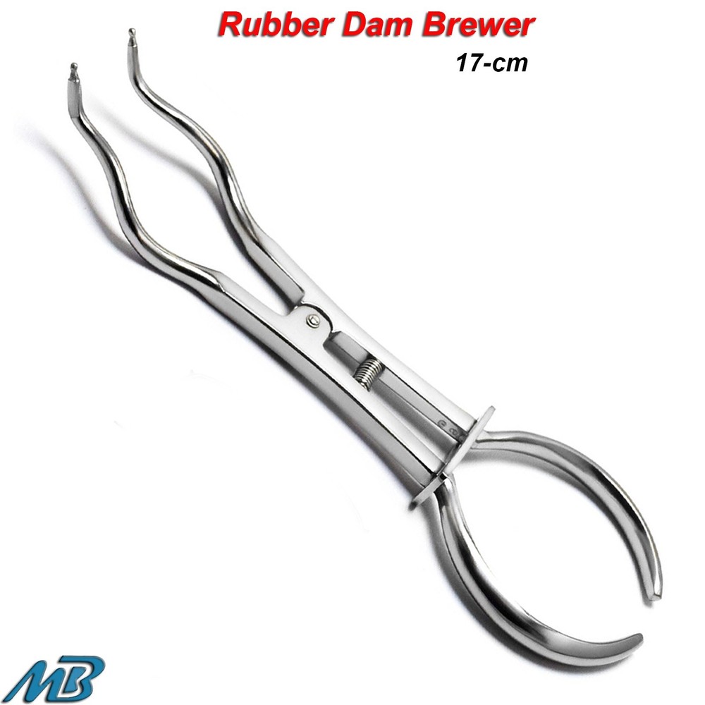 Dental Endodontics Brewer Rubber Dam Clamp Forceps Restorative Instruments CE