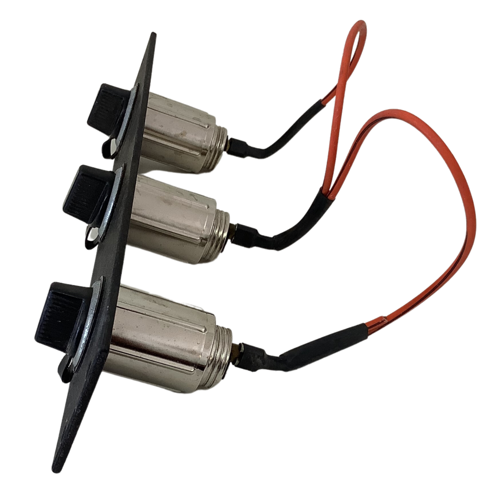 Police Center Console 12 Volt Multi Socket Hardwired Outlet w/ Socket Covers #2