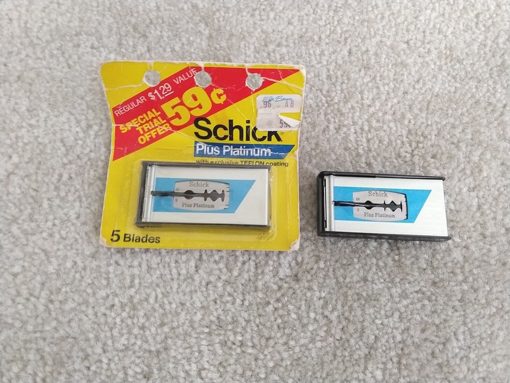Vintage Schick Plus Platinum Blades 8 Pack