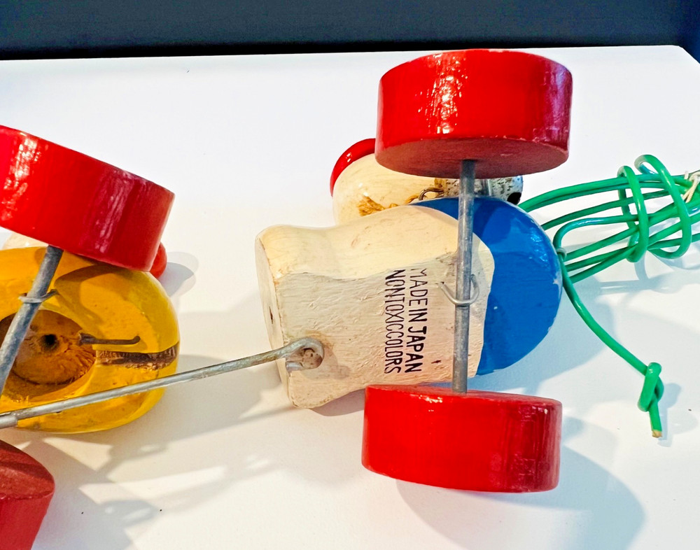 Vintage Brio Three Duck Pull Toy