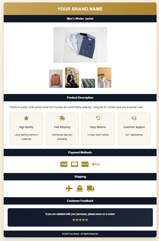 🔥 eBay Listing Template – Responsive Mobile Design | Professional HTML | Boost