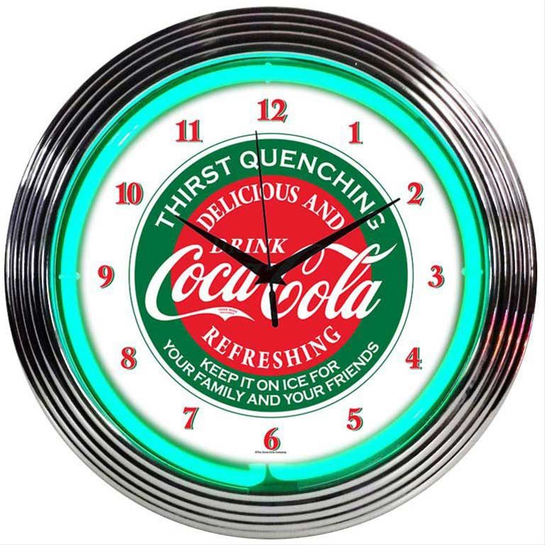 Coca-Cola� Thirst Quenching Neon Clock 8CCGRN