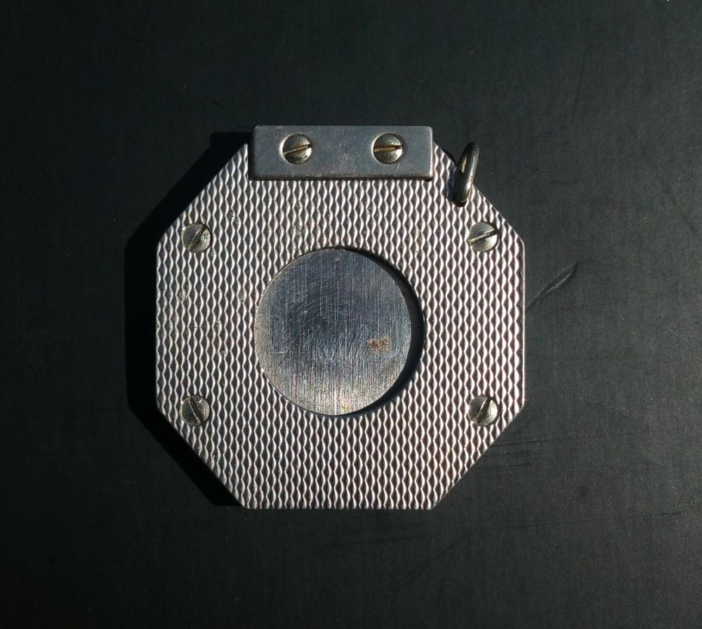 Silver Cigar Cutter Octagonal Guillotine Trench Cigars Vintage