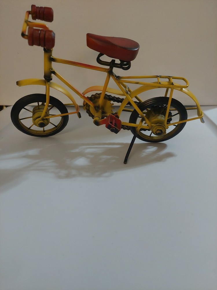Small Yellow BICYCLE Home Table Decor