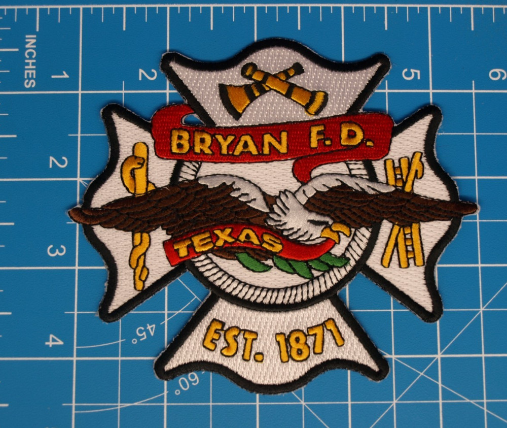 Bryan Texas Fire Department patch-Bin A