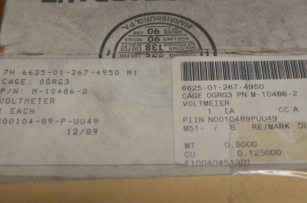 Simpson Voltmeter M-10486-2 0-80 (G-B)