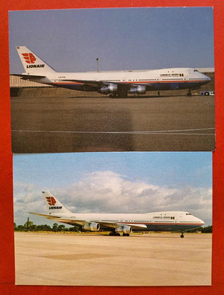 LIONAIR Postcards 2 Boeing 747