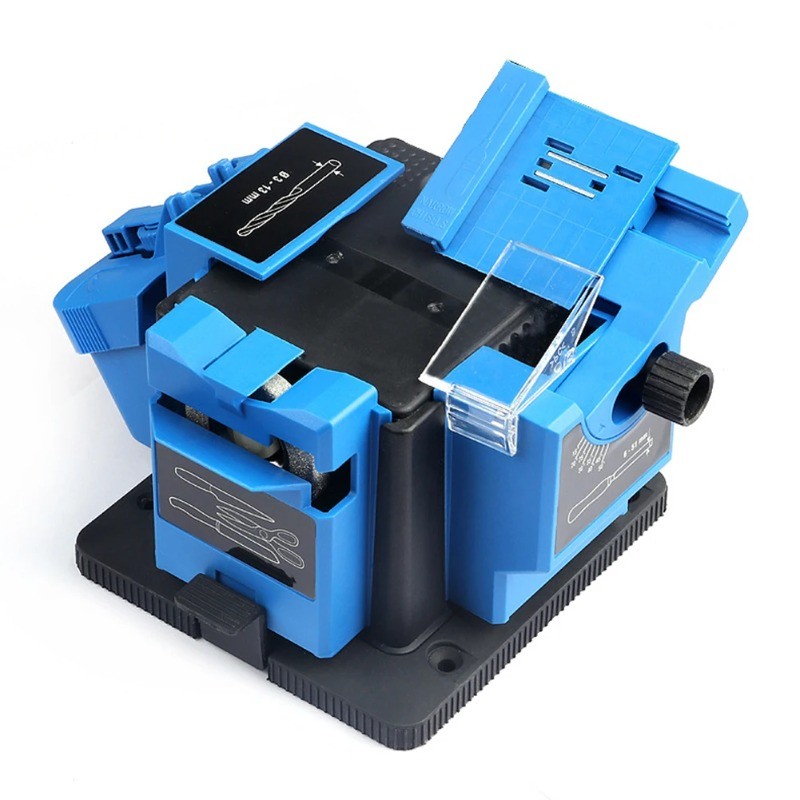 Old-style blue-black sharpening machine for drill bits and scissors