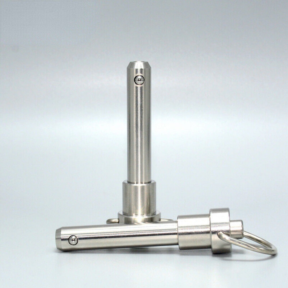 1p Quick Release Pin Bolt Ball Head Quick Lock Pin Plug w/Ring Handle Pull Steel