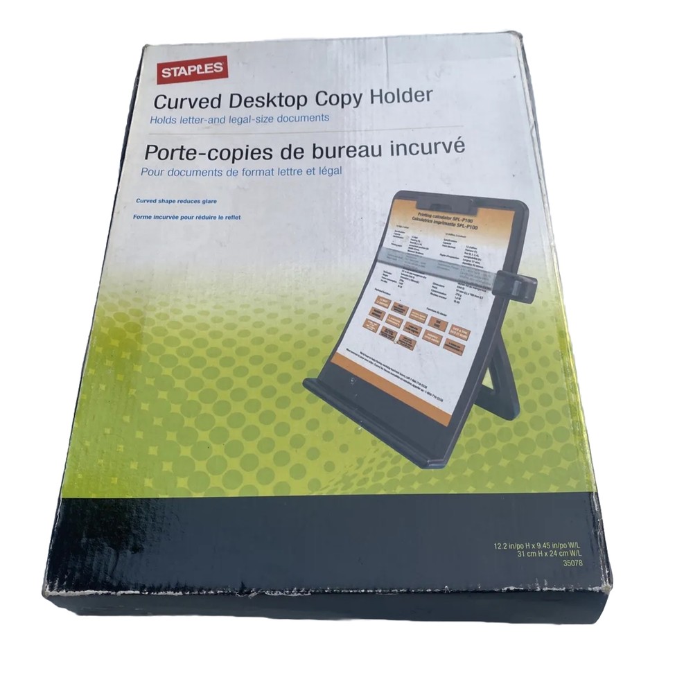 Staples Curved Desktop Copy Holder