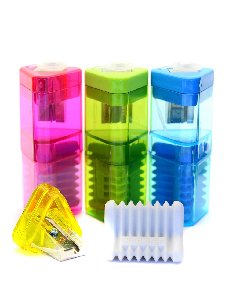 Kum Correc-Tri Sharpener and Eraser - each random