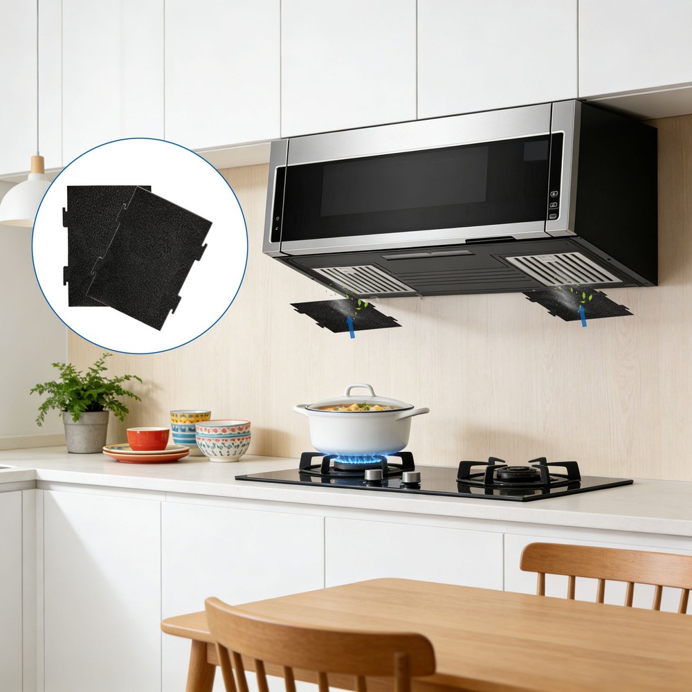 6PCS Microwave Charcoal Filter Replacement for KMLS311HS, WML55011HS, WML75011HZ