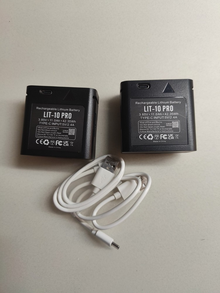 2-Pack Rechargeable LIT-10 Battery 11.0Ah Compatible for SPYPOINT Trail Camera
