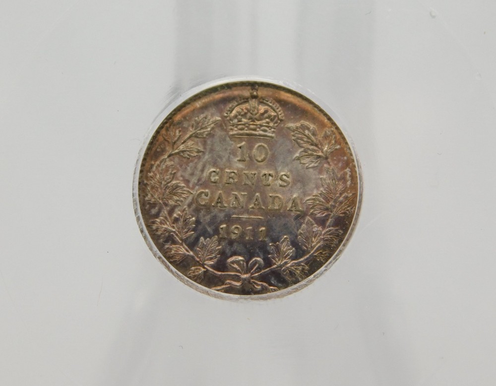 1911 CANADA TEN CENT ICG MS62 (BT1186)