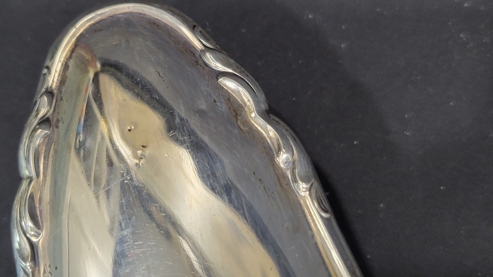 Two Vintage German 835 Silver Vanity Brushes