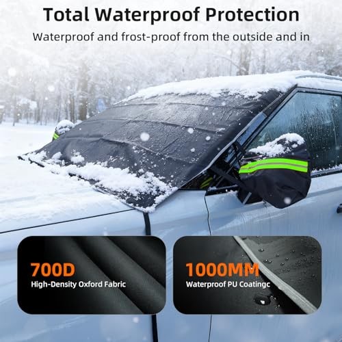 [2025 Upgraded Windshield Cover for Ice and Snow [Full Coverage Winter Medium
