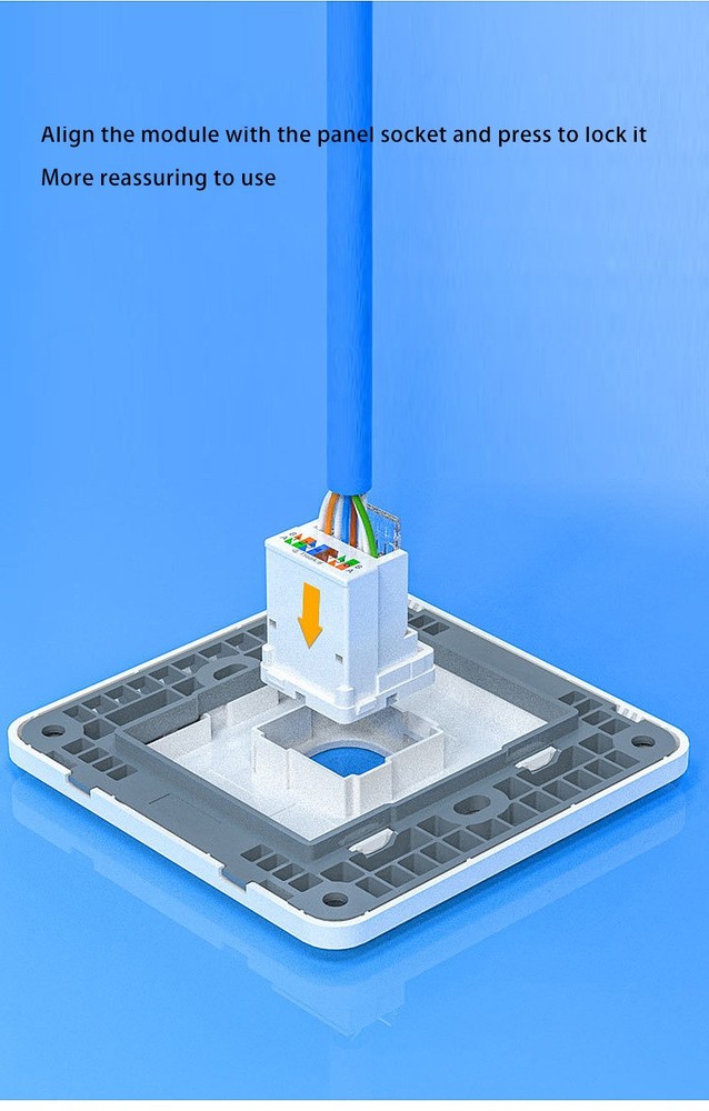 Shockproof Cable Module PC Network Module Ethernet Network Adapter Tool