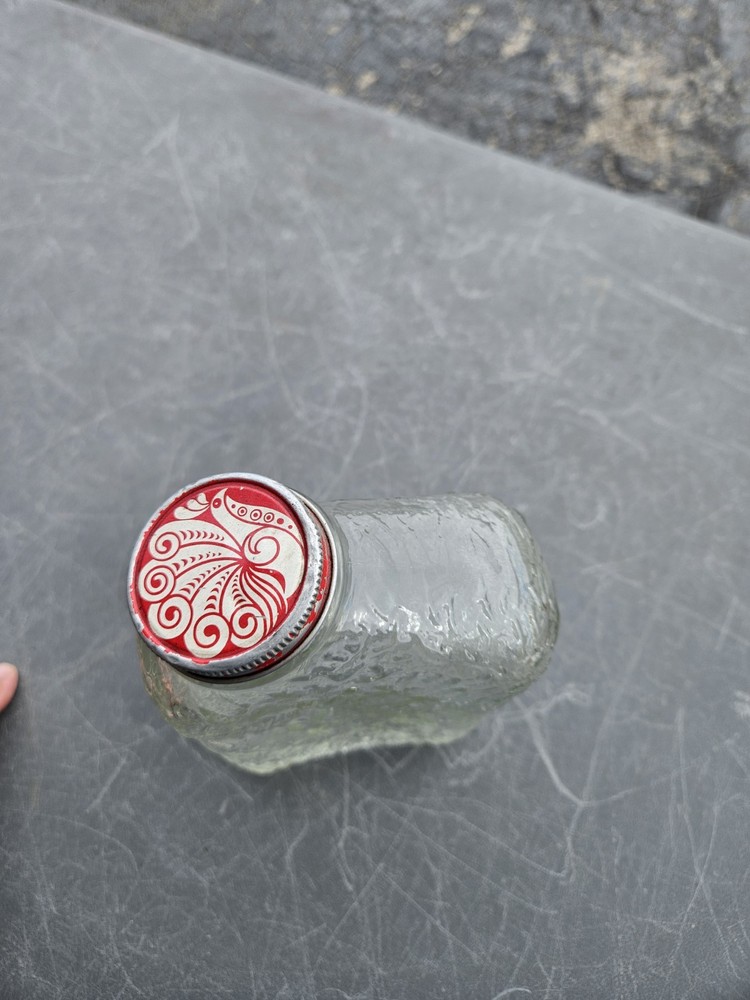 Vintage Anchor Hocking Thin Refrigerator Bottle Embossed Side Spout