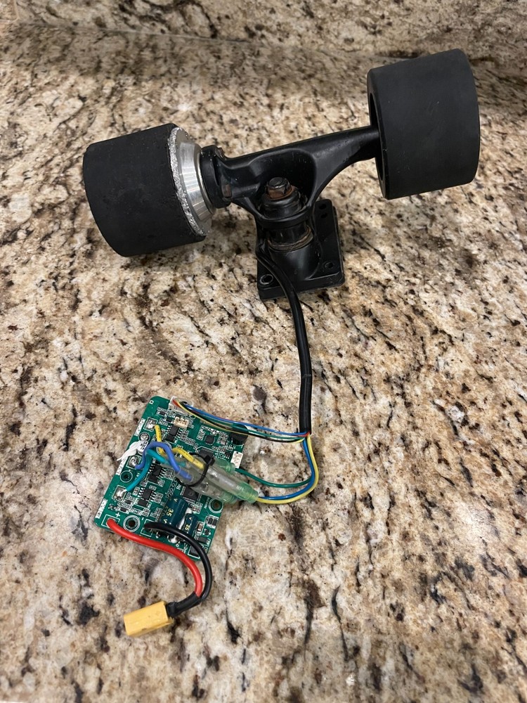 Single Drive Electric Longboard Motor Controller ESC w/Remote & Motorized Wheels