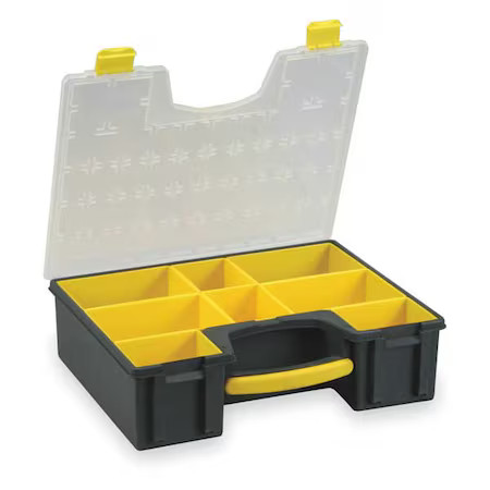 Westward 2Hft2 Compartment Box With 8 Compartments, Plastic, 4 1/2 In H X