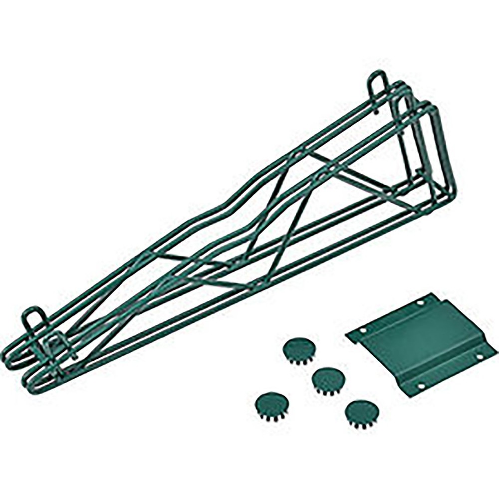 Nexel 18" Double Arm Fixed Wall Bracket Green Epoxy Finish