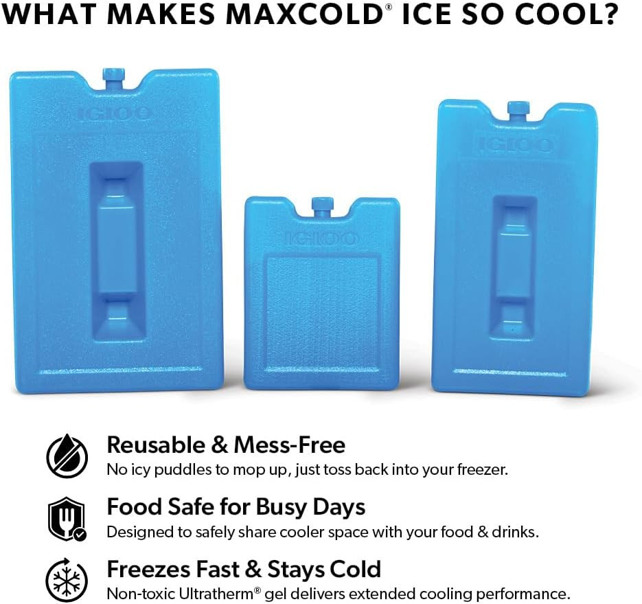 Reusable Ice Block Pack Cooler Lunch Box Long Lasting Cold Freezer Ice Pack