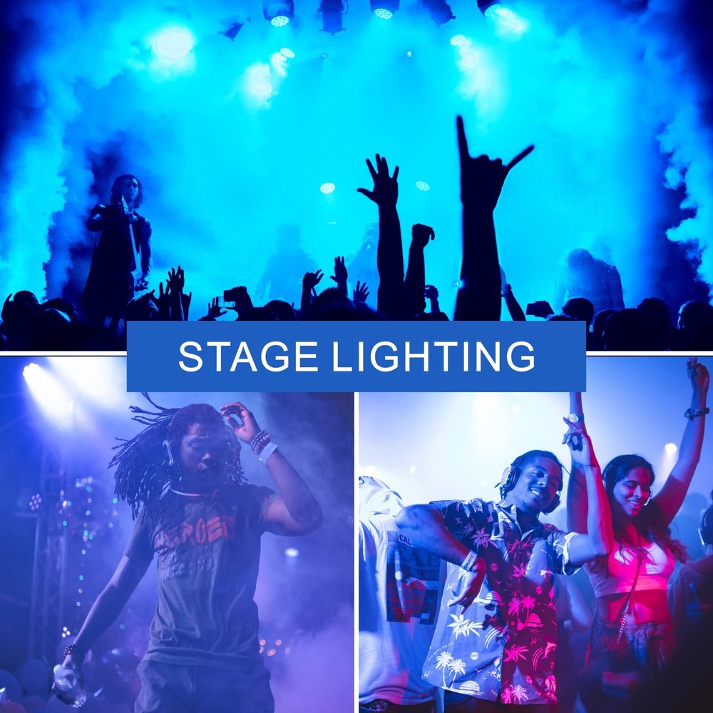 4 Pack A19 LED Blue Light Bulb,9 Watt Blue Lights Equivalent 100 Watt Colored