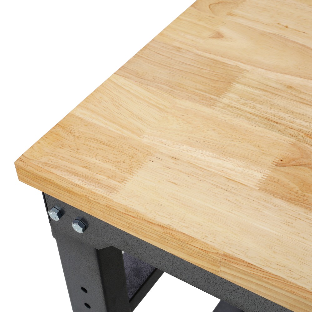 Heavy Duty Rolling Workbench, Locking Wheels Adjustable Height 60" Garage