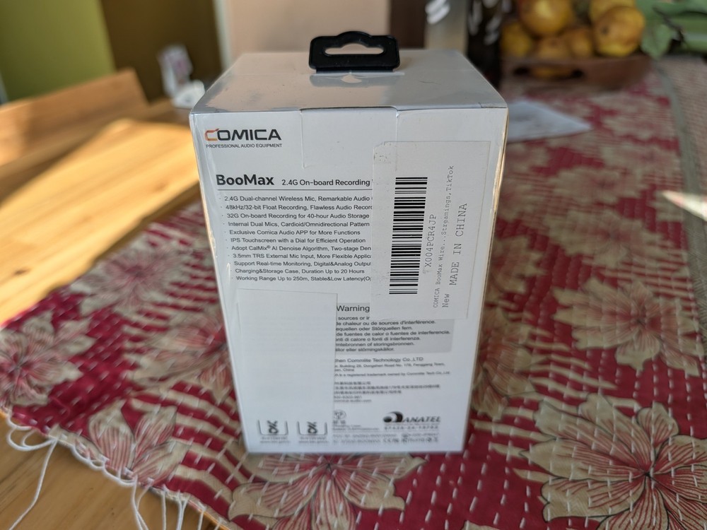 COMICA BooMax Wireless Lavalier Microphone 32Bit Float Bluetooth onboard Storage