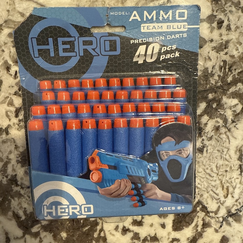 Hero Ammo 40 Pack Team BLUE Precision Darts