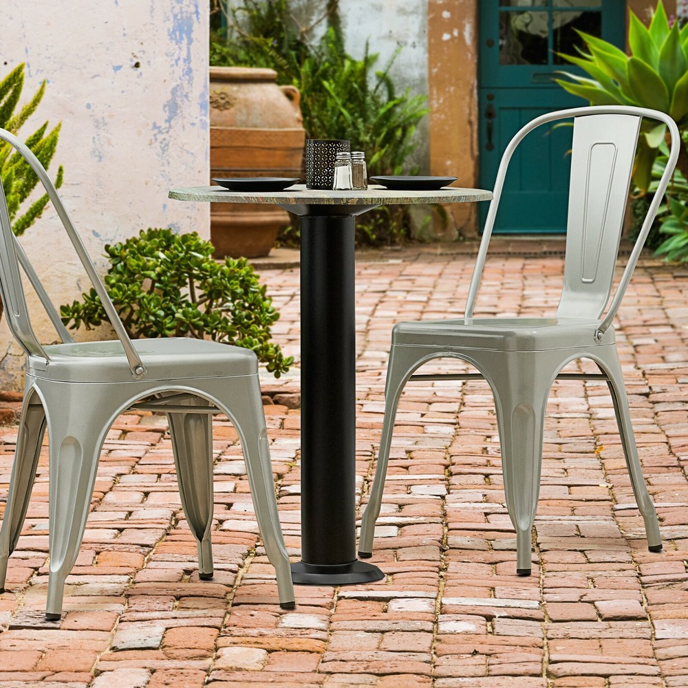 Bolt Down Restaurant Table Base with 4'' Dia. Standard Height Column