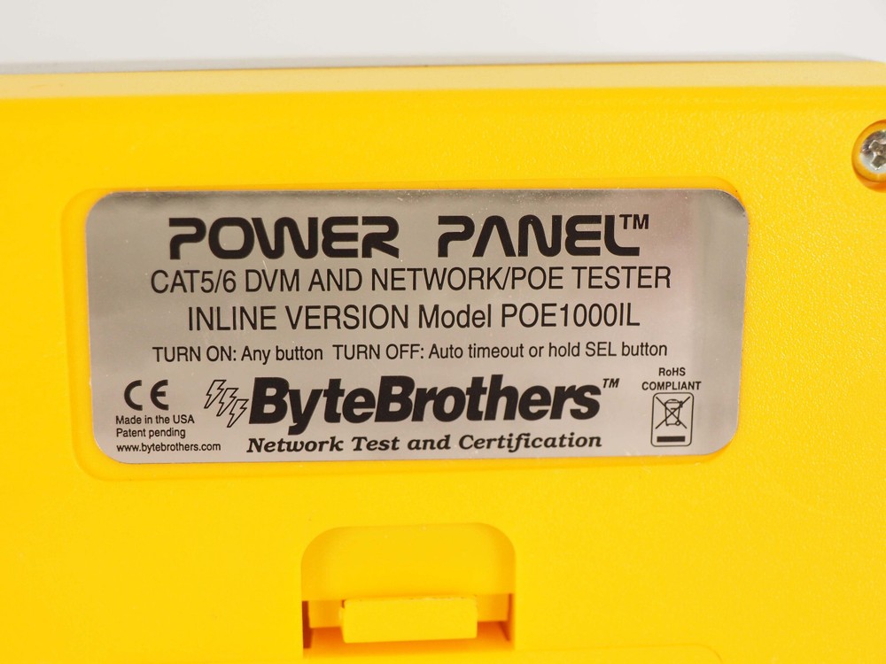 Power Panel POE1000Il CAT5/6 and Network/POE Tester