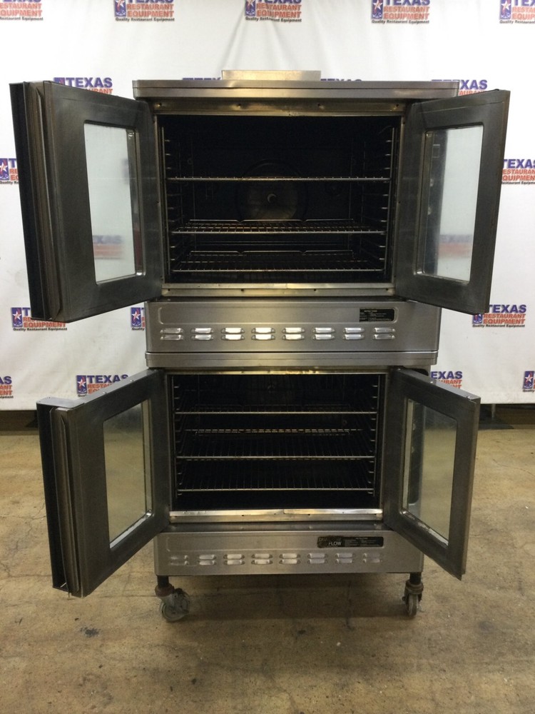 Blodgett DFG-100-3-S Gas Double Stack Convection Oven on Casters