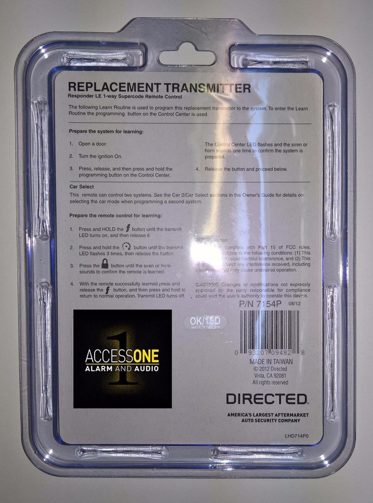 Python 7154P Remote Control Replacement Transmitter For Python 4106P